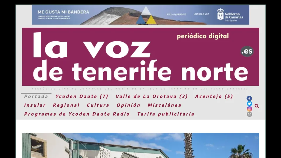 Captura de La Voz de Tenerife Norte