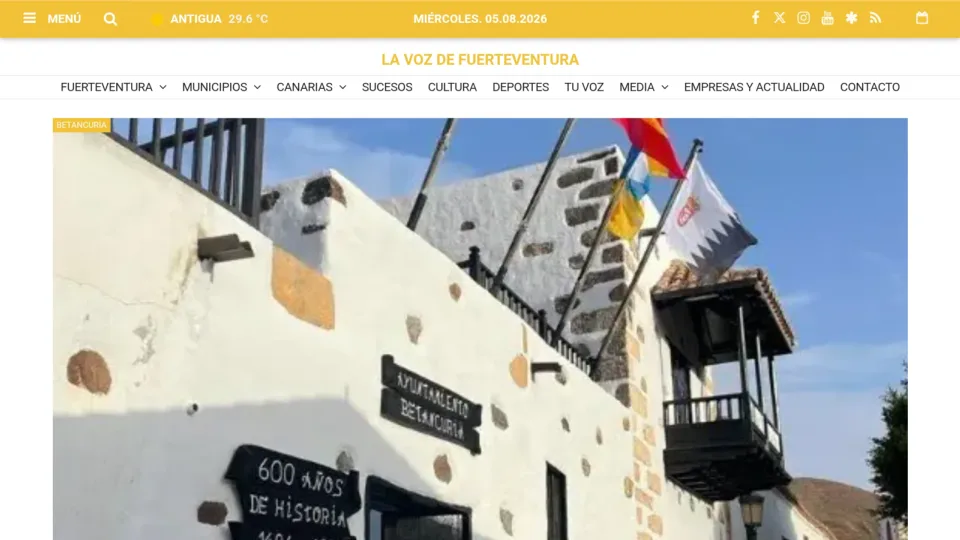 Captura de La Voz de Fuerteventura