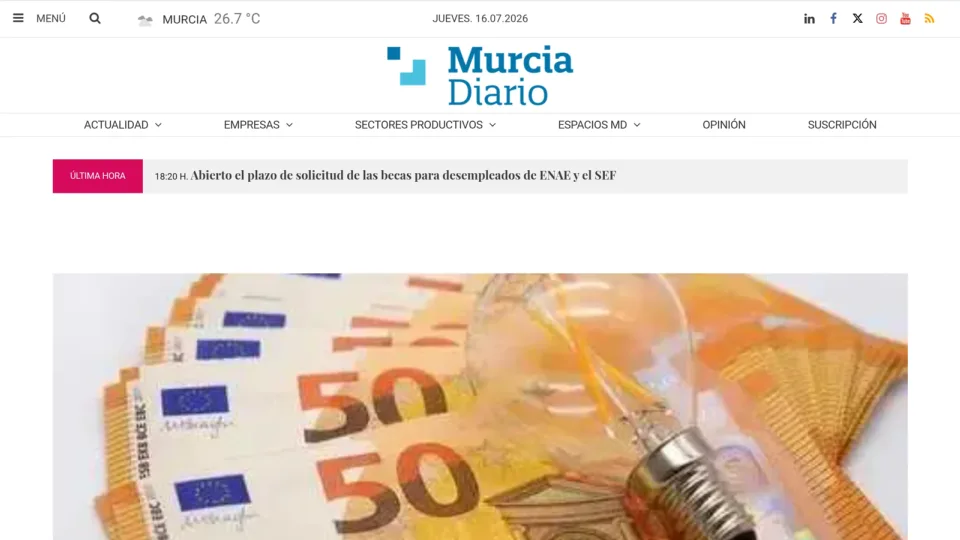 Captura de Murcia Diario