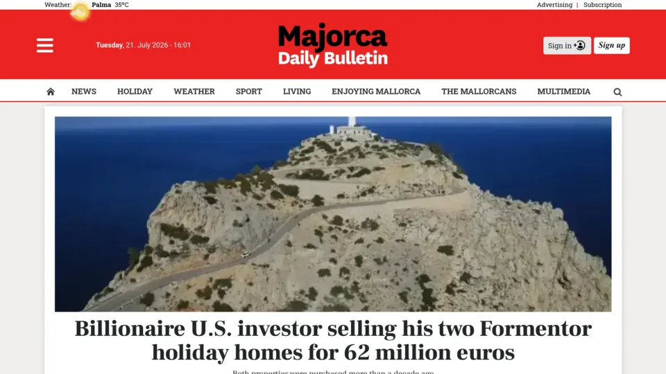 Captura de Majorca Daily Bulletin