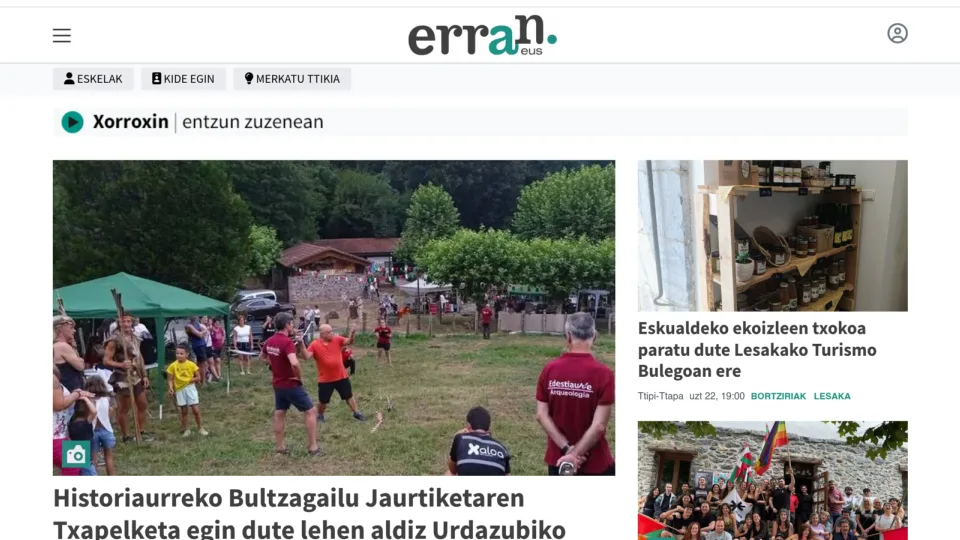 Captura de Erran.eus
