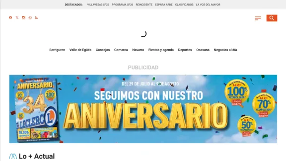 Captura de Sarriguren Web