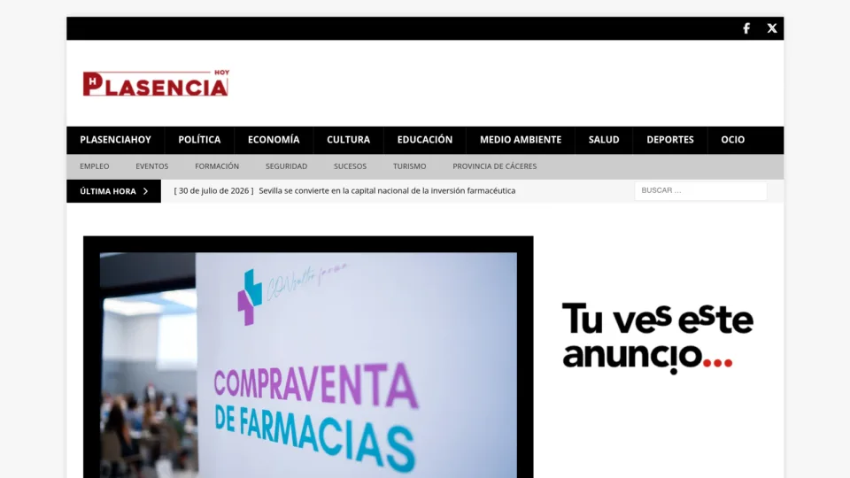 Captura de Plasencia Hoy