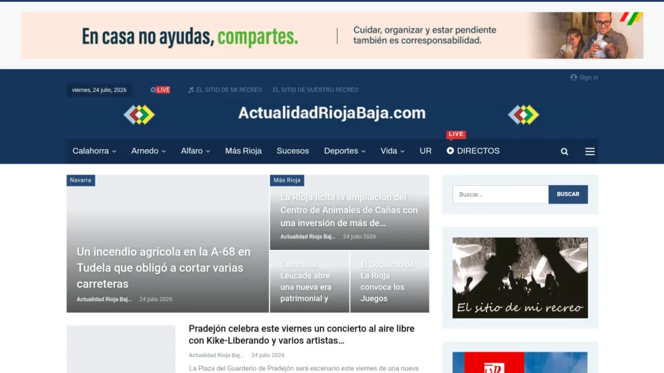 Captura de Actualidad Rioja Baja