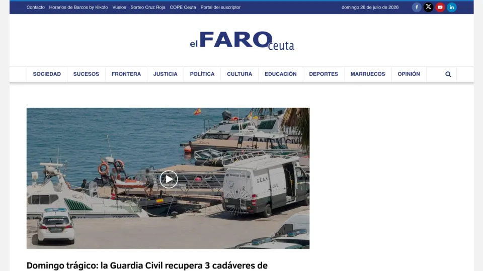 Captura de El Faro de Ceuta