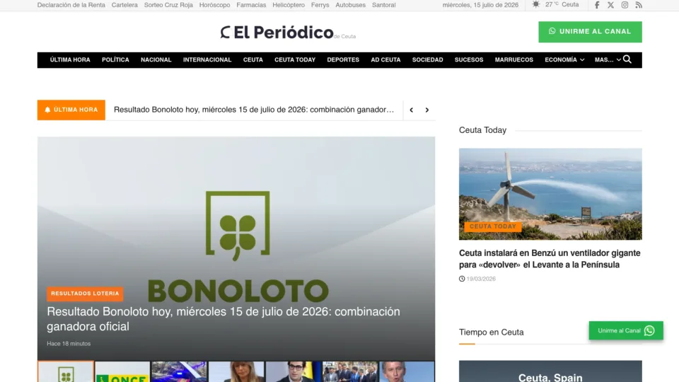 Captura de El Periódico de Ceuta