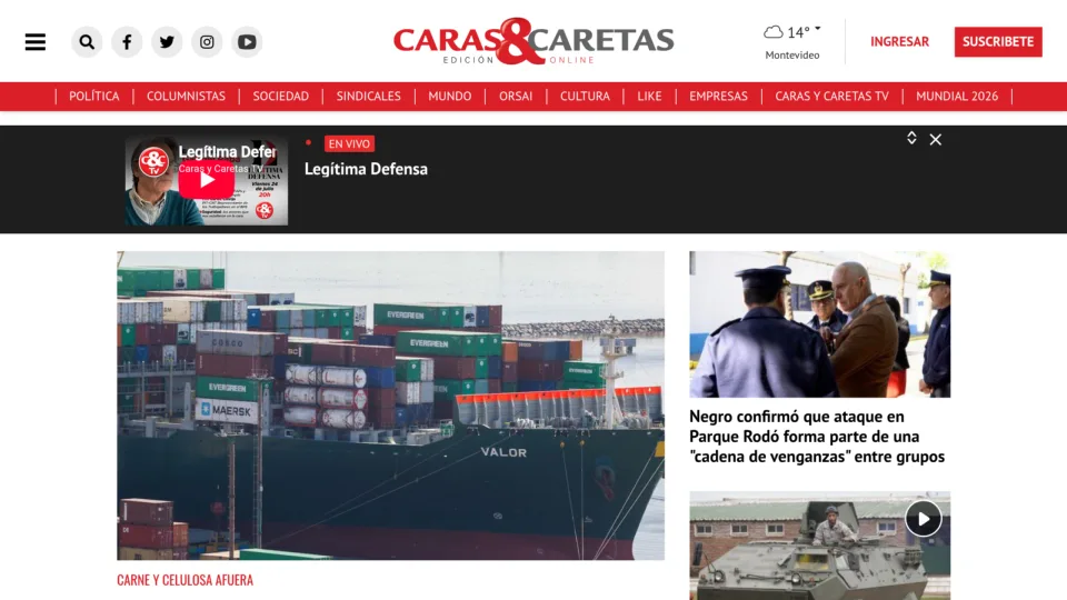 Captura de Caras y Caretas