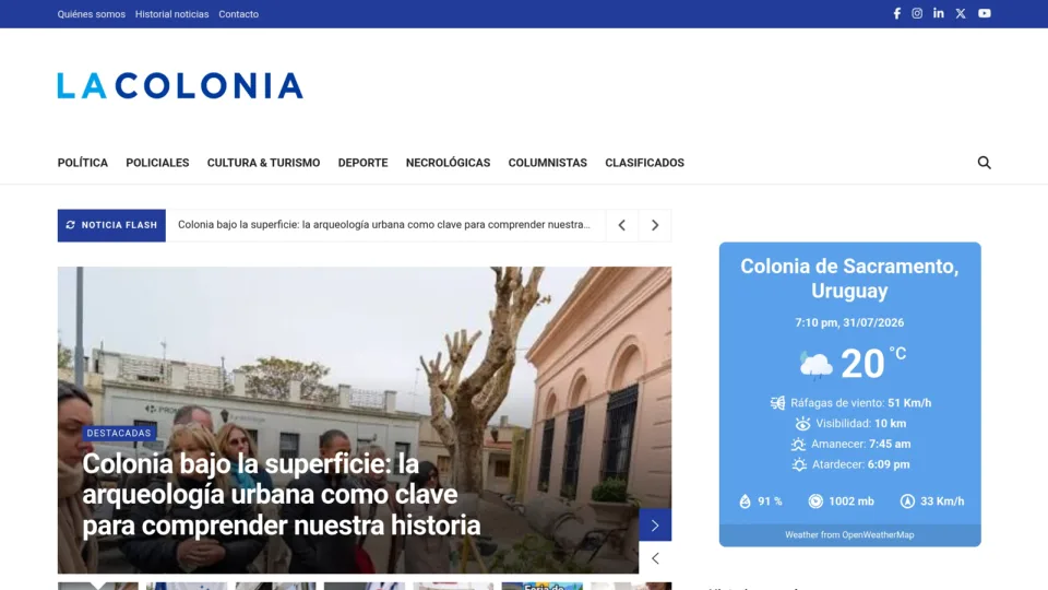 Captura de La Colonia Portal