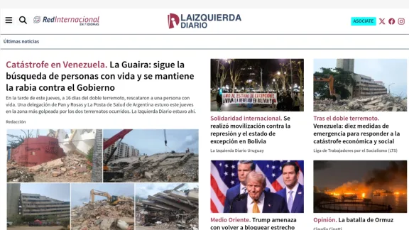 Captura de La Izquierda Diario Uruguay