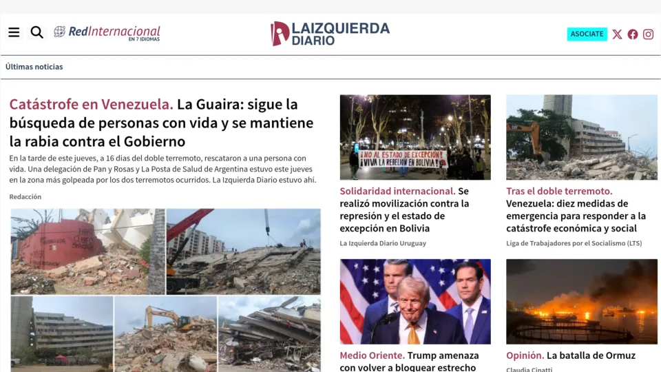 Captura de La Izquierda Diario Uruguay