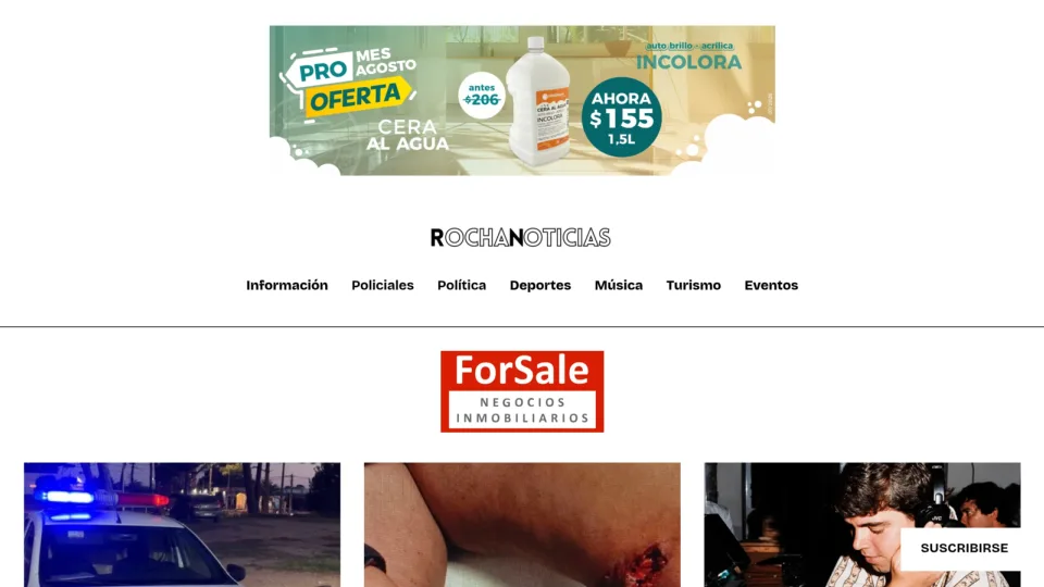 Captura de Rocha Noticias