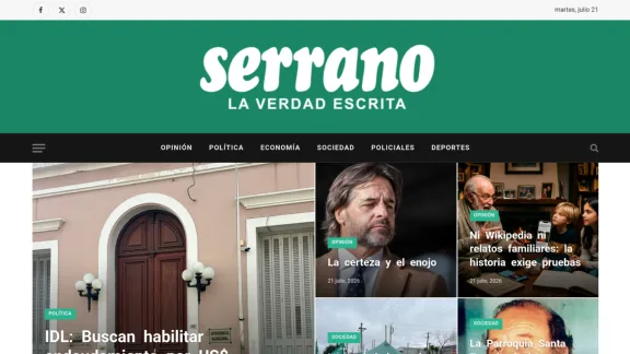 Captura de Diario Serrano