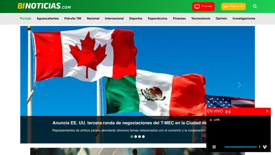 Captura de BI Noticias