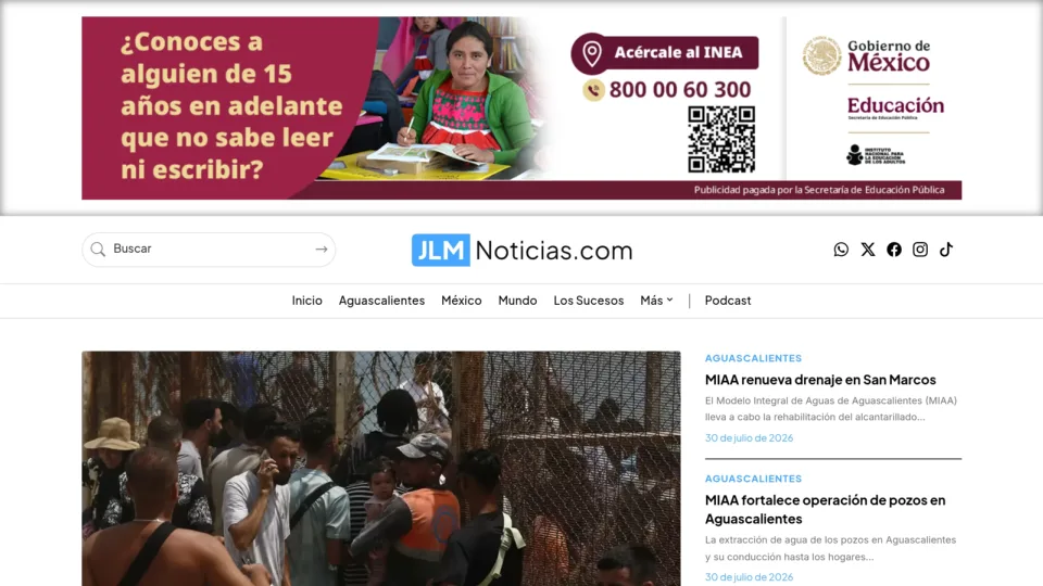 Captura de JLM Noticias