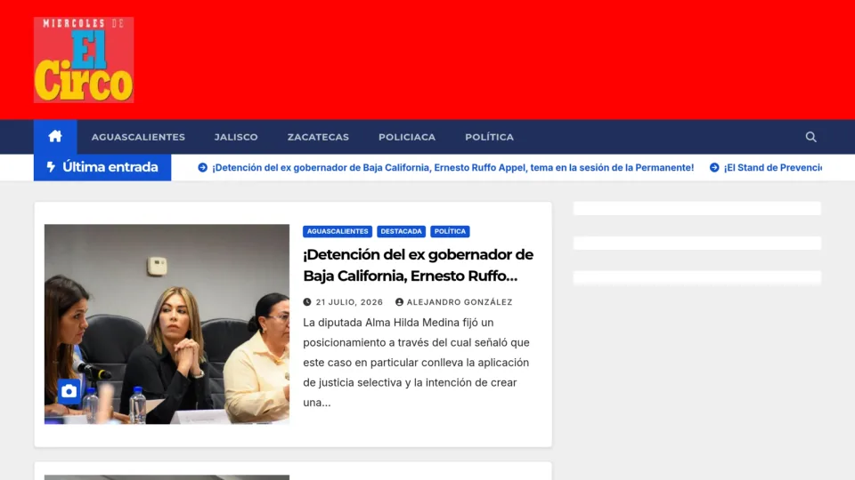 Captura de Noticiero El Circo