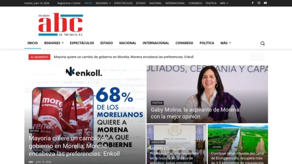 Captura de Diario ABC de Michoacán