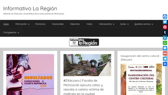 Captura de Informativo La Región