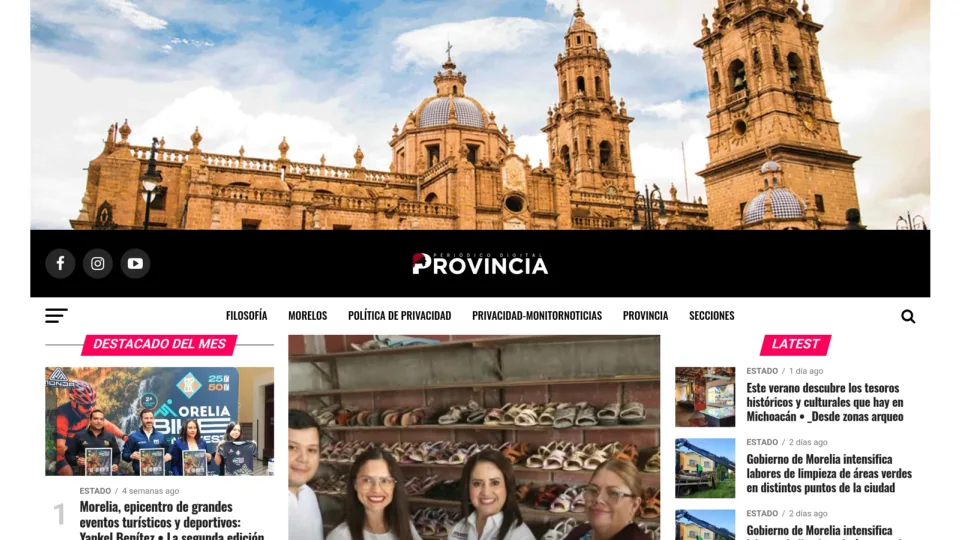 Captura de Periódico Provincia