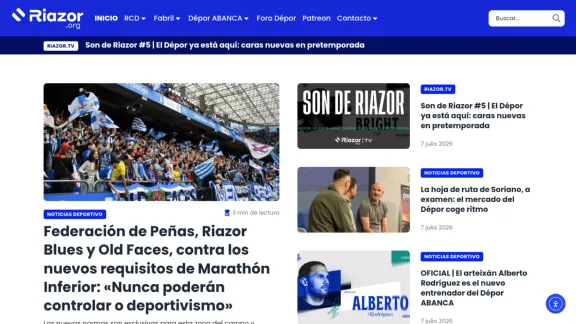 Captura de Riazor.org