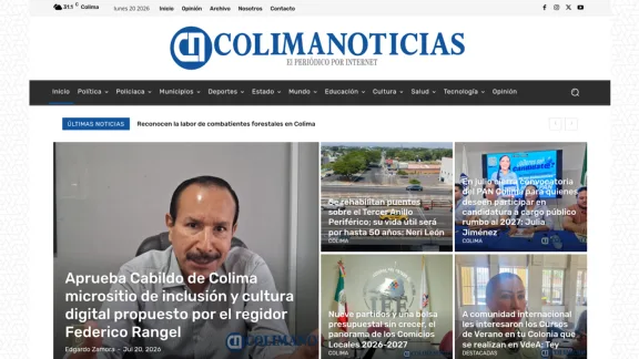 Captura de Colima Noticias