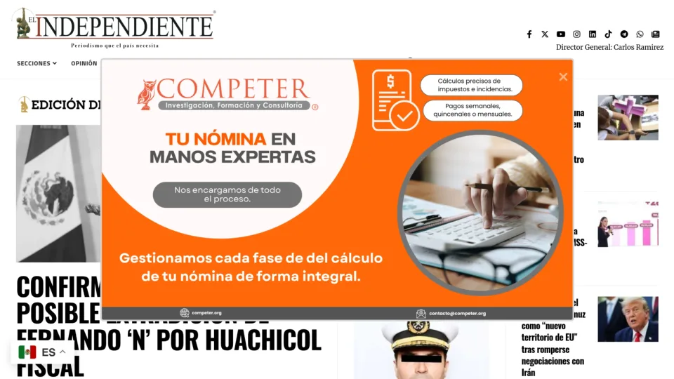 Captura de El Independiente