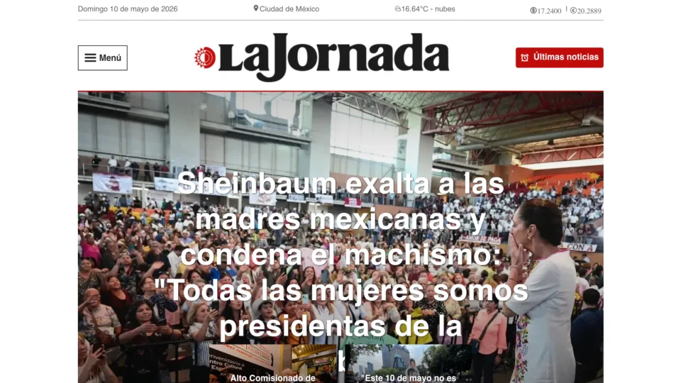 Captura de La Jornada
