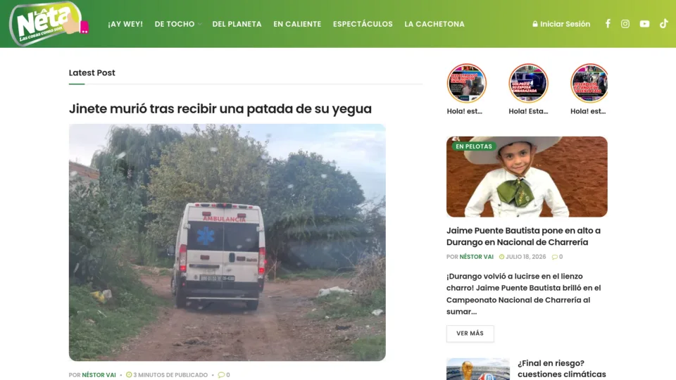Captura de La Neta Durango