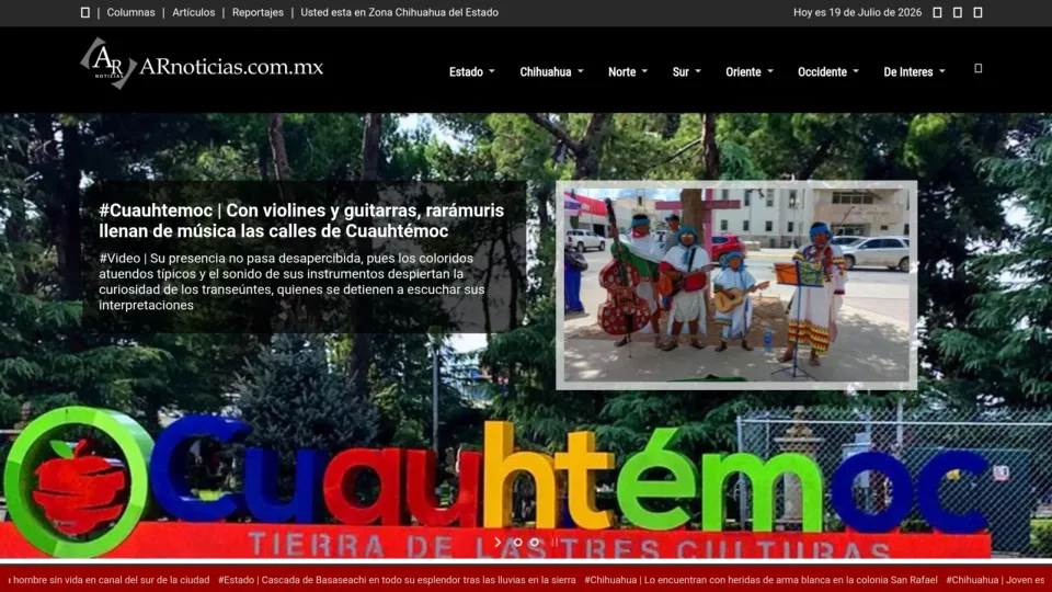 Captura de AR Noticias