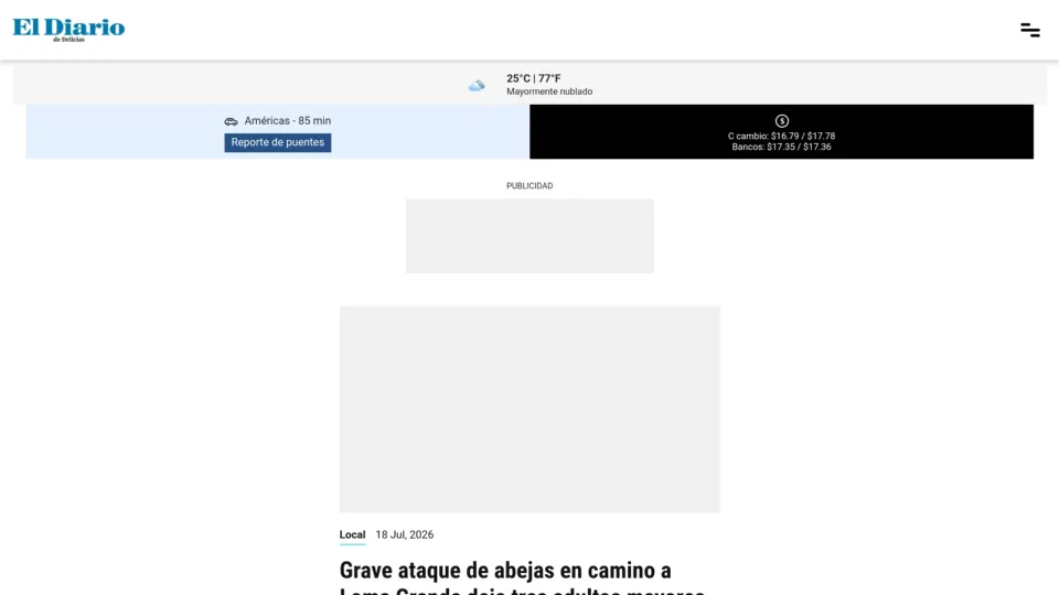 Captura de El Diario de Delicias