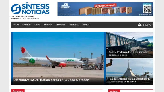 Captura de Síntesis Noticias