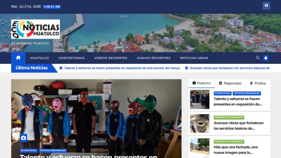Captura de Econoticias Huatulco