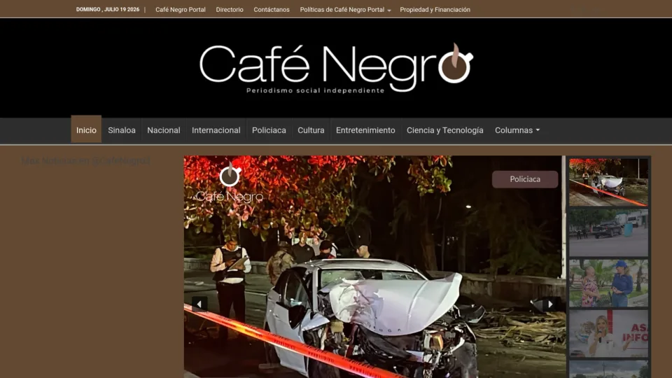 Captura de CafÃ© Negro Portal