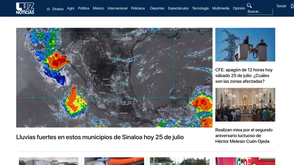Captura de Luz Noticias
