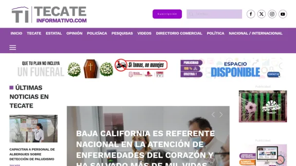 Captura de Tecate Informativo