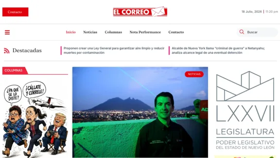 Captura de El Correo Regio