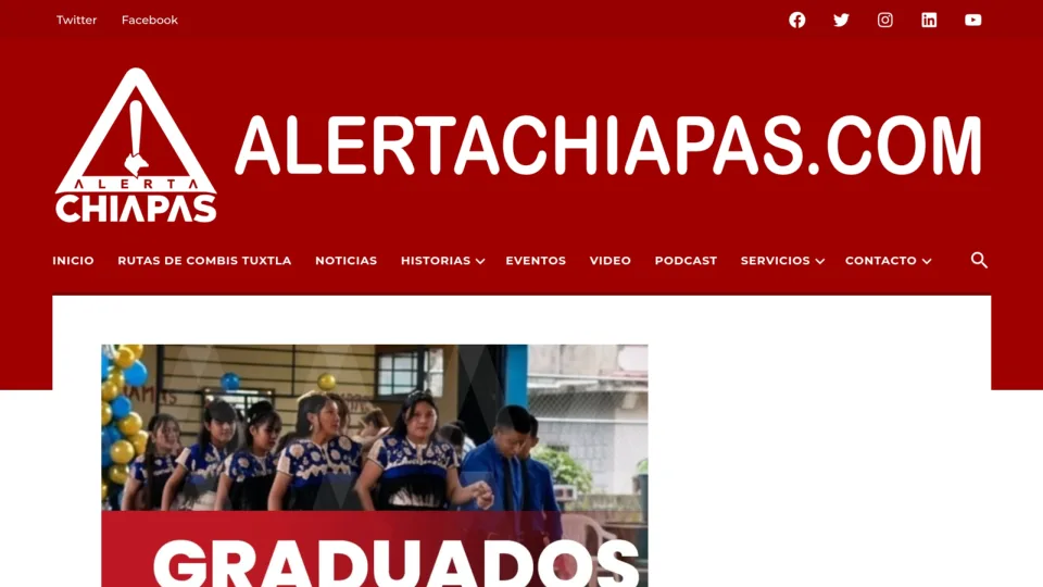 Captura de Alerta Chiapas