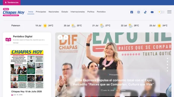 Captura de Diario Chiapas Hoy