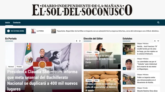 Captura de El Sol del Soconusco
