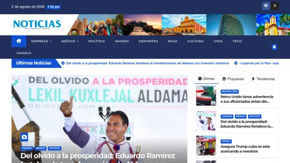 Captura de Noticias Voz e Imagen de Chiapas