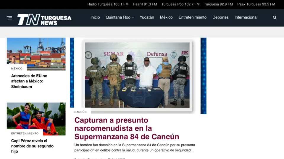 Captura de Turquesa News