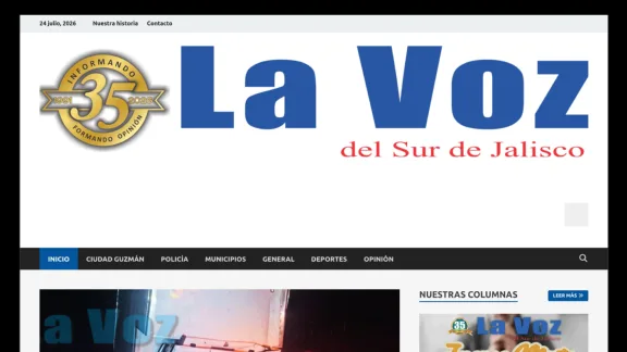 Captura de La Voz del Sur de Jalisco
