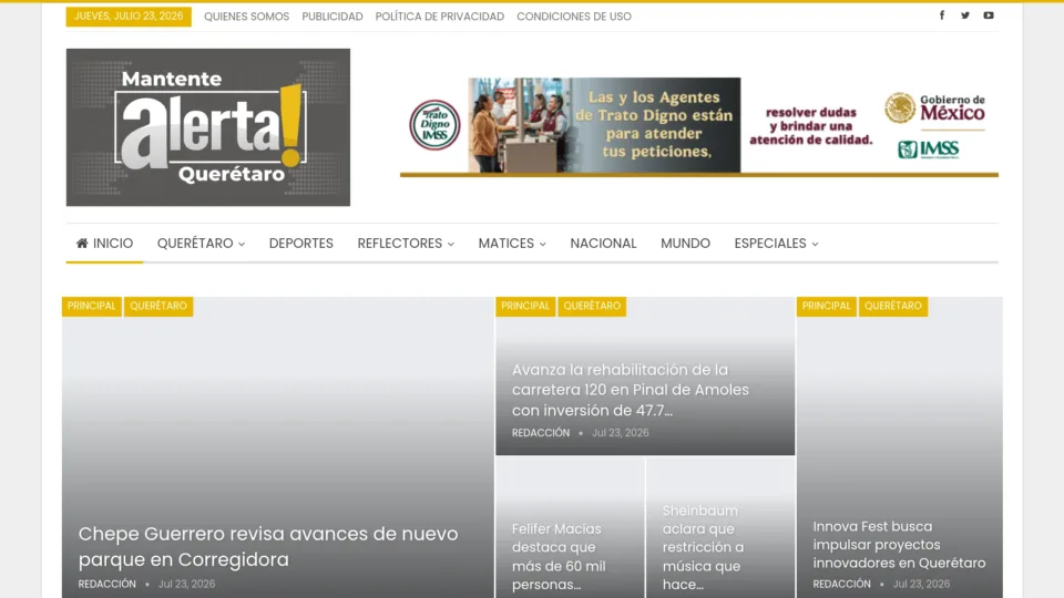 Captura de AlertaQro Noticias