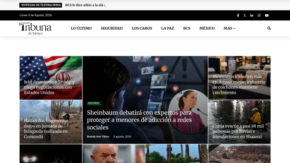 Captura de Tribuna de México