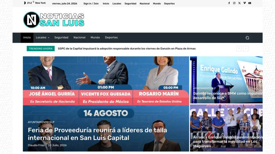 Captura de Noticias San Luis