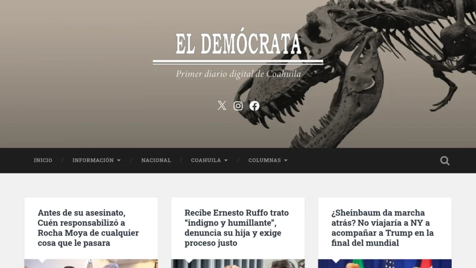 Captura de El Demócrata