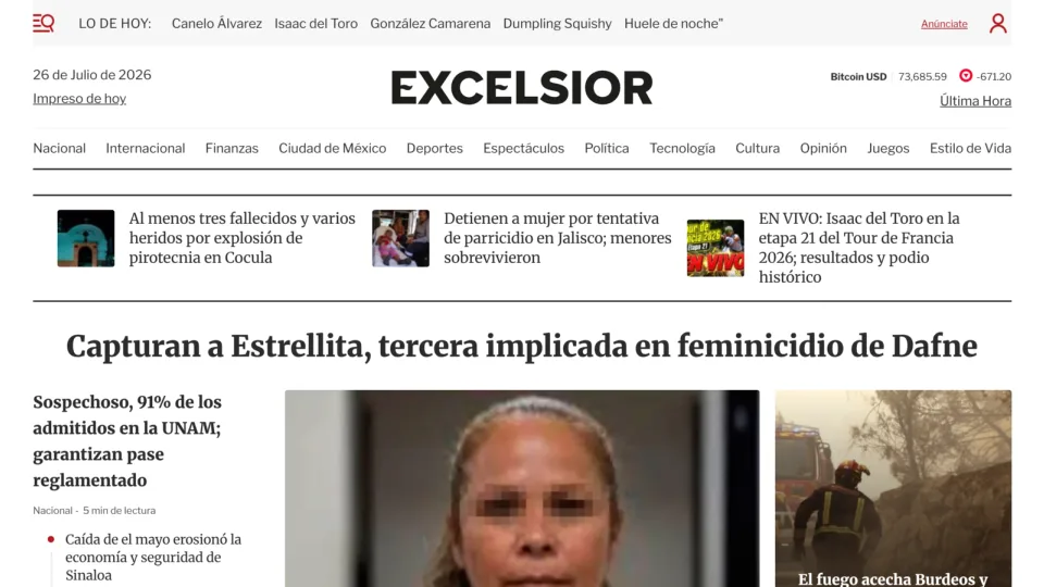 Captura de Diario de México