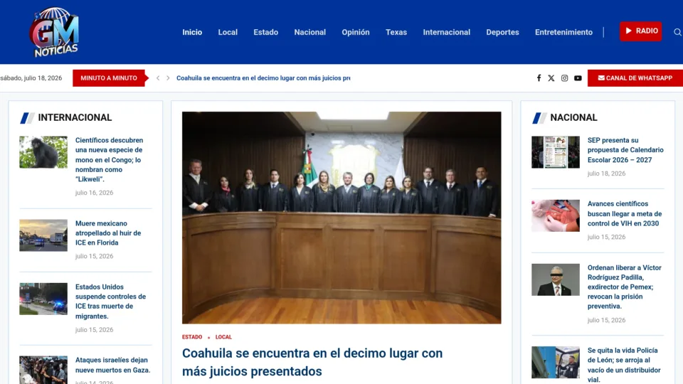 Captura de GM Noticias