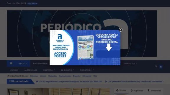 Captura de Periódico Acceso