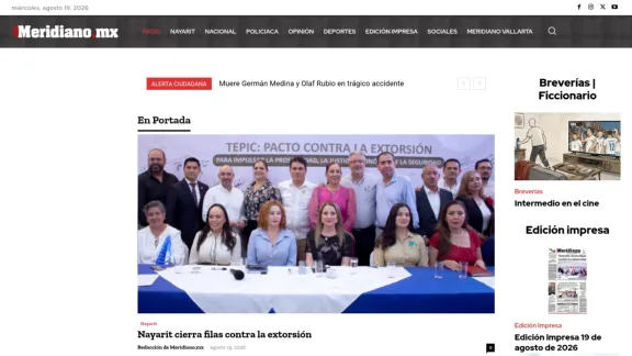 Captura de Meridiano.mx