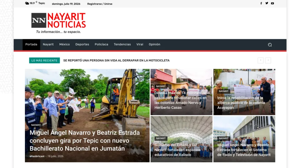 Captura de Nayarit Noticias